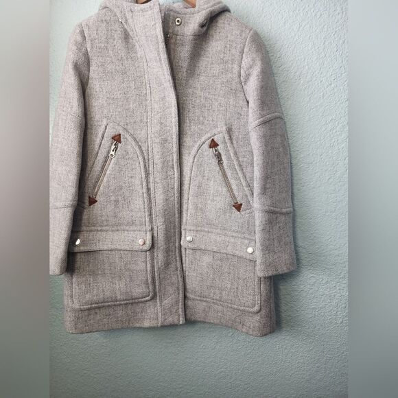 J crew chateau parka in ltalian stadium-cloth coat jacket without fur - Picture 5 of 14